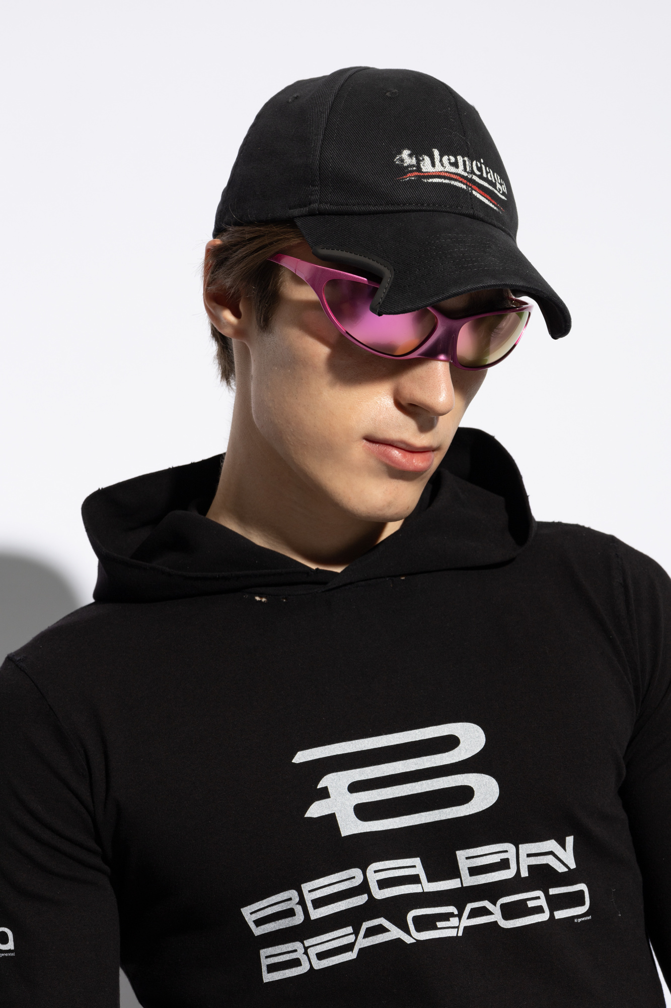 SchaferandweinerShops AG - Black Cap with a visor Balenciaga